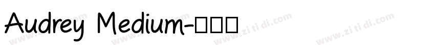Audrey Medium字体转换